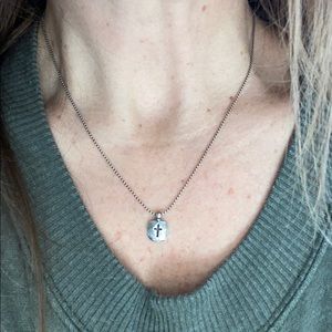 SILPADA NECKLACE W/CROSS CHARM